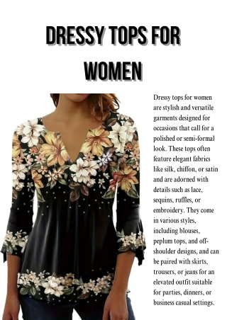 Dressy tops for women