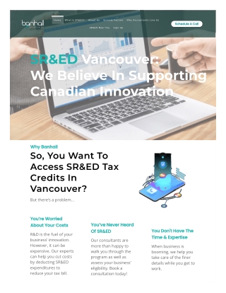 SR&ED tax Credits