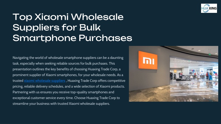 top xiaomi wholesale suppliers for bulk