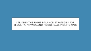 striking the right balance strategies