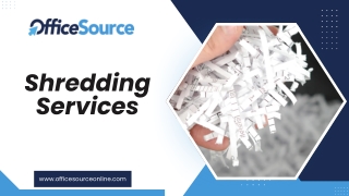 Shredding Services