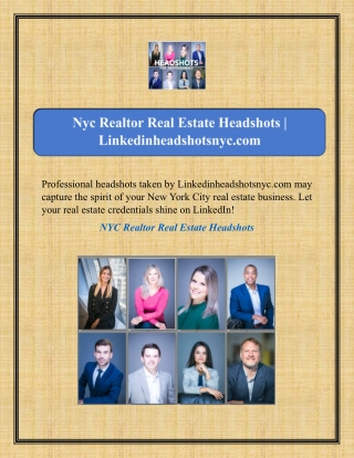 Nyc Realtor Real Estate Headshots | Linkedinheadshotsnyc.com