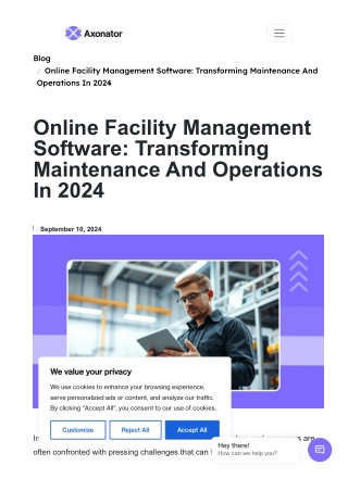 Online Facility Management Software: Transforming Maintenance And Operations In