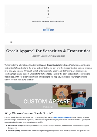 Custom Greek Designs