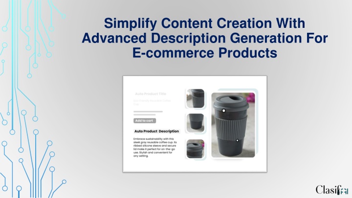 simplify content creation with advanced description generation for e commerce products