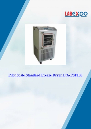 Pilot Scale Standard Freeze Dryer 19A-PSF100