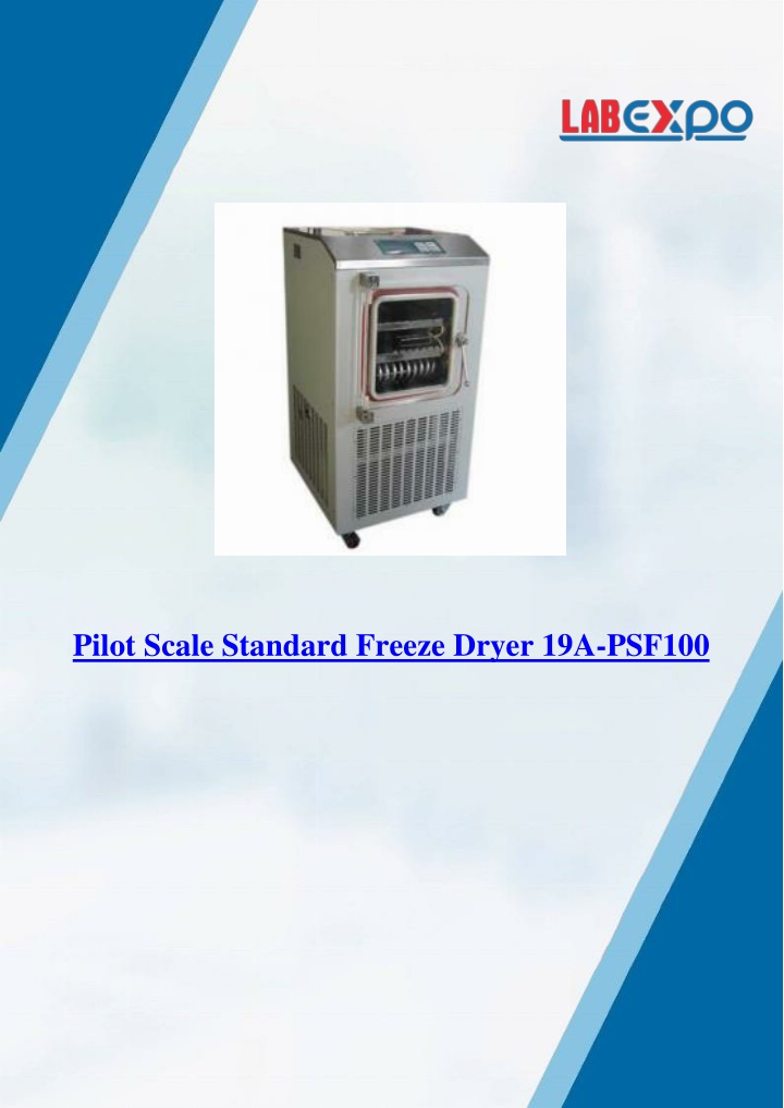 pilot scale standard freeze dryer 19a psf100