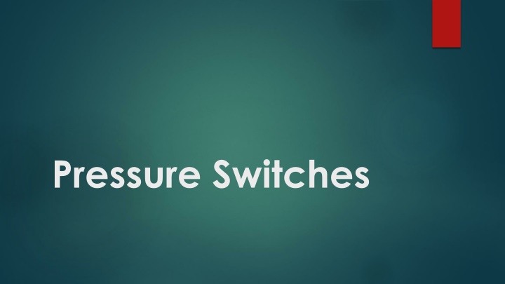 pressure switches