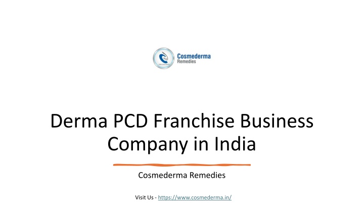 derma pcd franchise business company in india