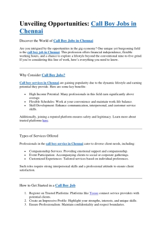 chennai website content