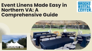 Event Linens Made Easy in Northern VA A Comprehensive Guide