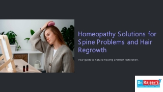 Effective Homeopathy for Spine Health at Rajeev Clinic