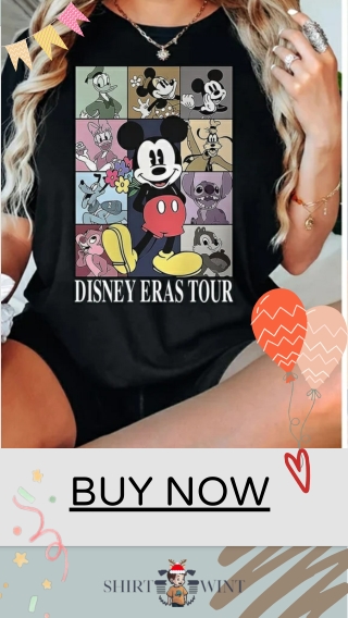 Vintage Disneyland Eras Tour Friends 2 sided shirtWINT