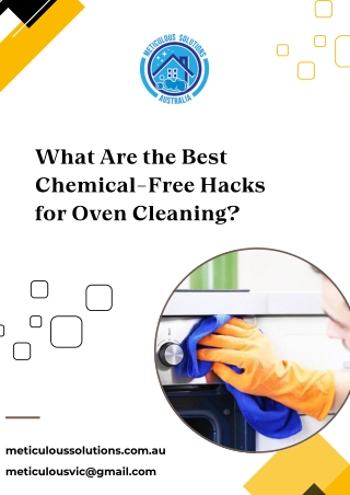 What Are the Best Chemical-Free Hacks for Oven Cleaning