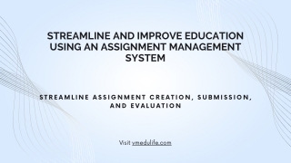 Simplify Assignment Management with vmedulife’s Comprehensive Solution