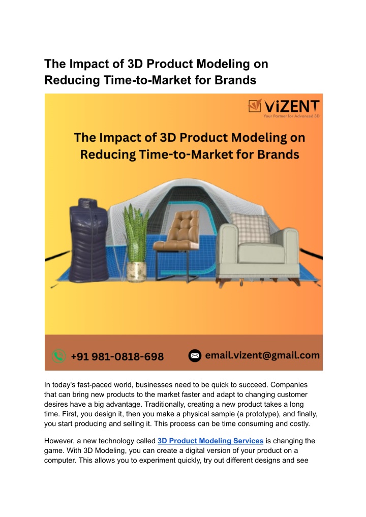 the impact of 3d product modeling on reducing