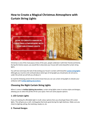 how to create a magical christmas atmosphere with
