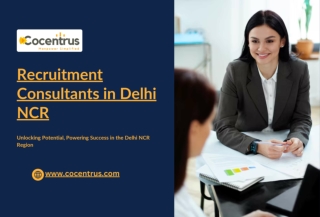 Your Guide to the Top Recruitment Consultants in Delhi NCR