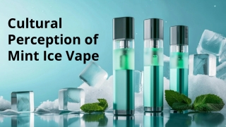 Cultural Perception of Mint Ice Vape