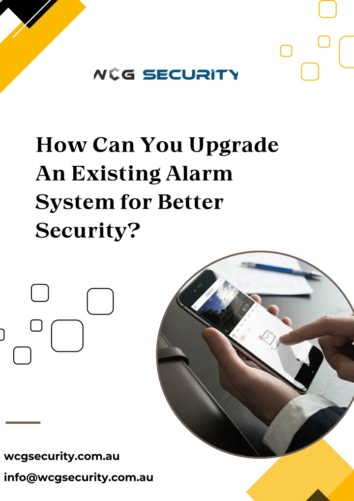 how can you upgrade an existing alarm system