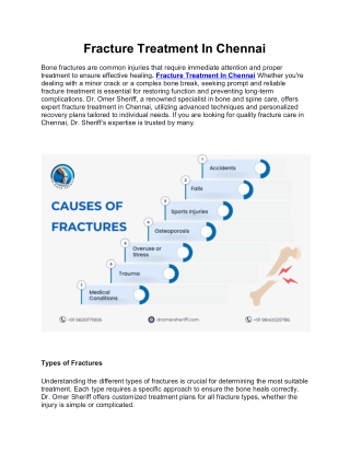 Fracture Treatment In Chennai