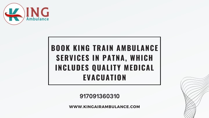 book king train ambulance services in patna which