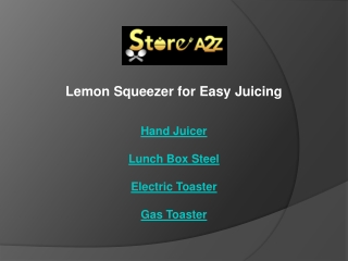 lemon squeezer for easy juicing