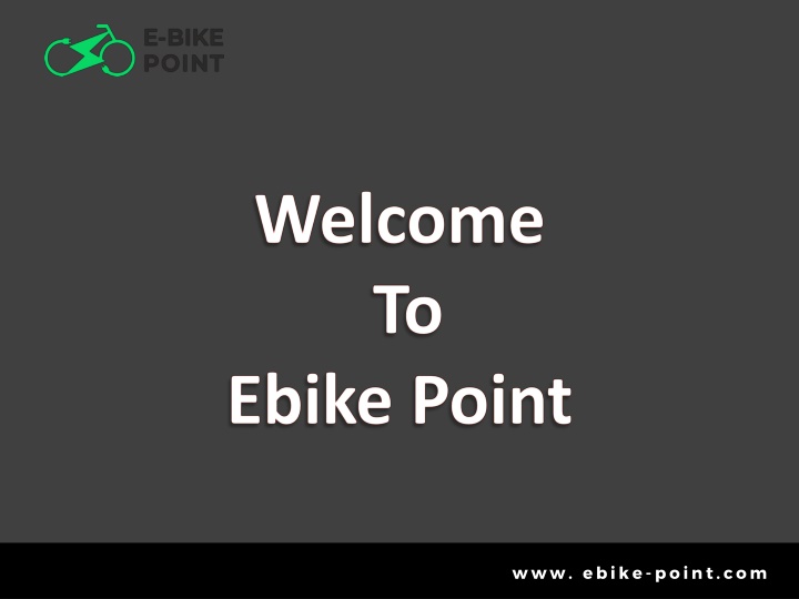 welcome to ebike point