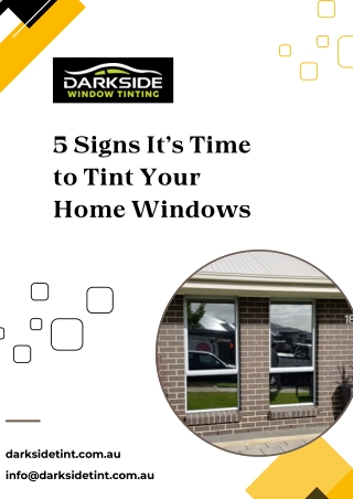 5 Signs It’s Time to Tint Your Home Windows