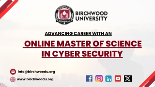 Advancing Career With An Online Master Of Science In Cyber Security