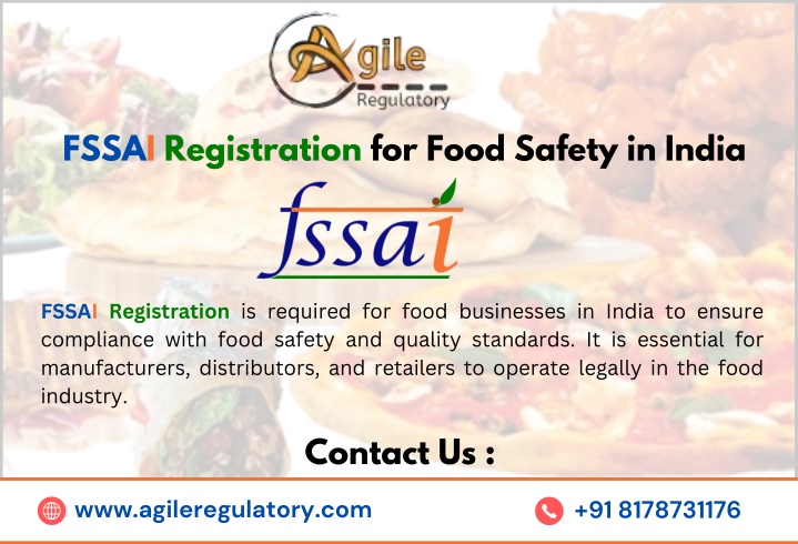 fssai registration for food safety in india