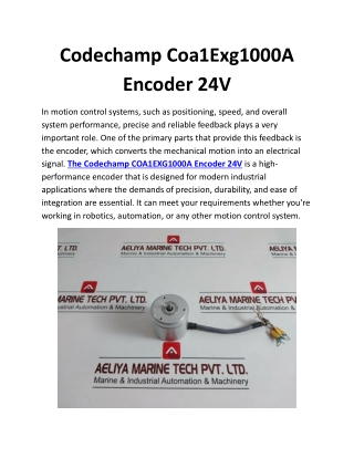 codechamp coa1exg1000a encoder 24v