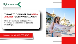 Things To Consider For Delta Airlines Flight Cancellation