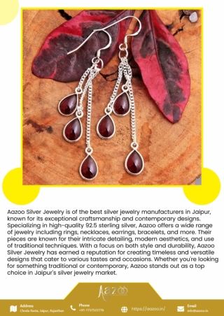 Designer Silver Jewelry in Jaipur: Discover Aazoo's Exquisite Collection