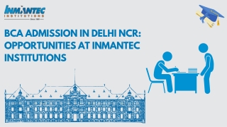 BCA Admission in Delhi NCR Opportunities at Inmantec Institutions