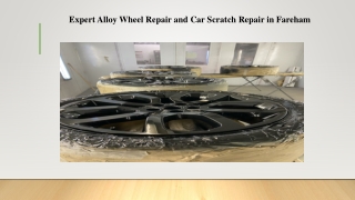 Expert Alloy Wheel Repair and Car Scratch Repair