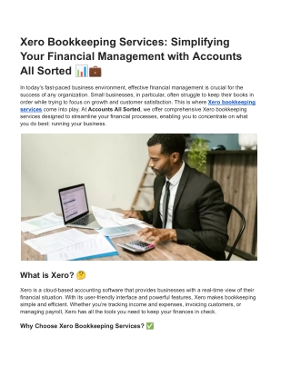 xero bookkeeping services simplifying your