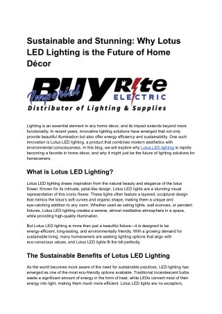 Buy Rite Electric