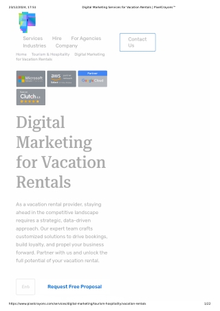 PixelCrayons Vacation Rentals Marketing Agency