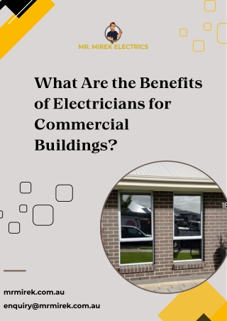 What Are the Benefits of Electricians for Commercial Buildings