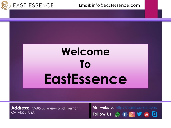 email info@eastessence com