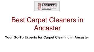 Best Carpet Cleaners in Ancaster