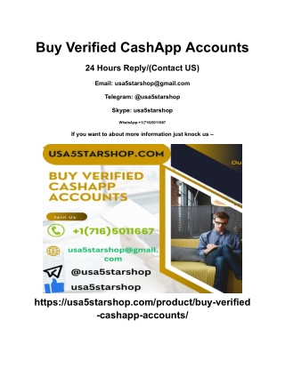 Buy Verified CashApp Accounts