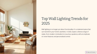 Top Wall Light Trends for 2024