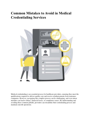 common mistakes to avoid in medical credentialing