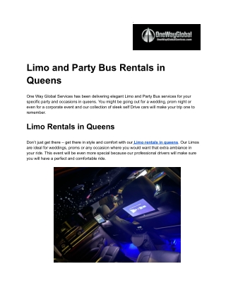 Limo and Party Bus Rentals in queens.docx