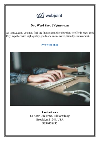 nyc weed shop vgtnyc com