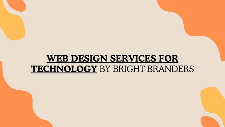 web design services for technology by bright