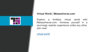Virtual World  Metasoilverse.com