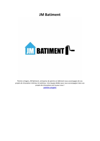 jm batiment